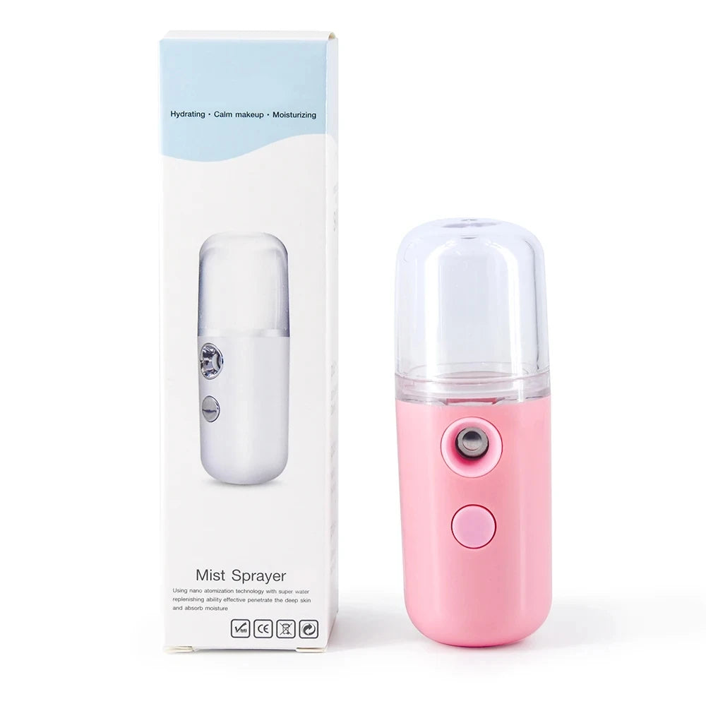 30ml Mini Air Humidifier Nano Facial Sprayer Portable Rechargeable Small Steamer Wireless Nano Personal Face Hydrat Sprayer