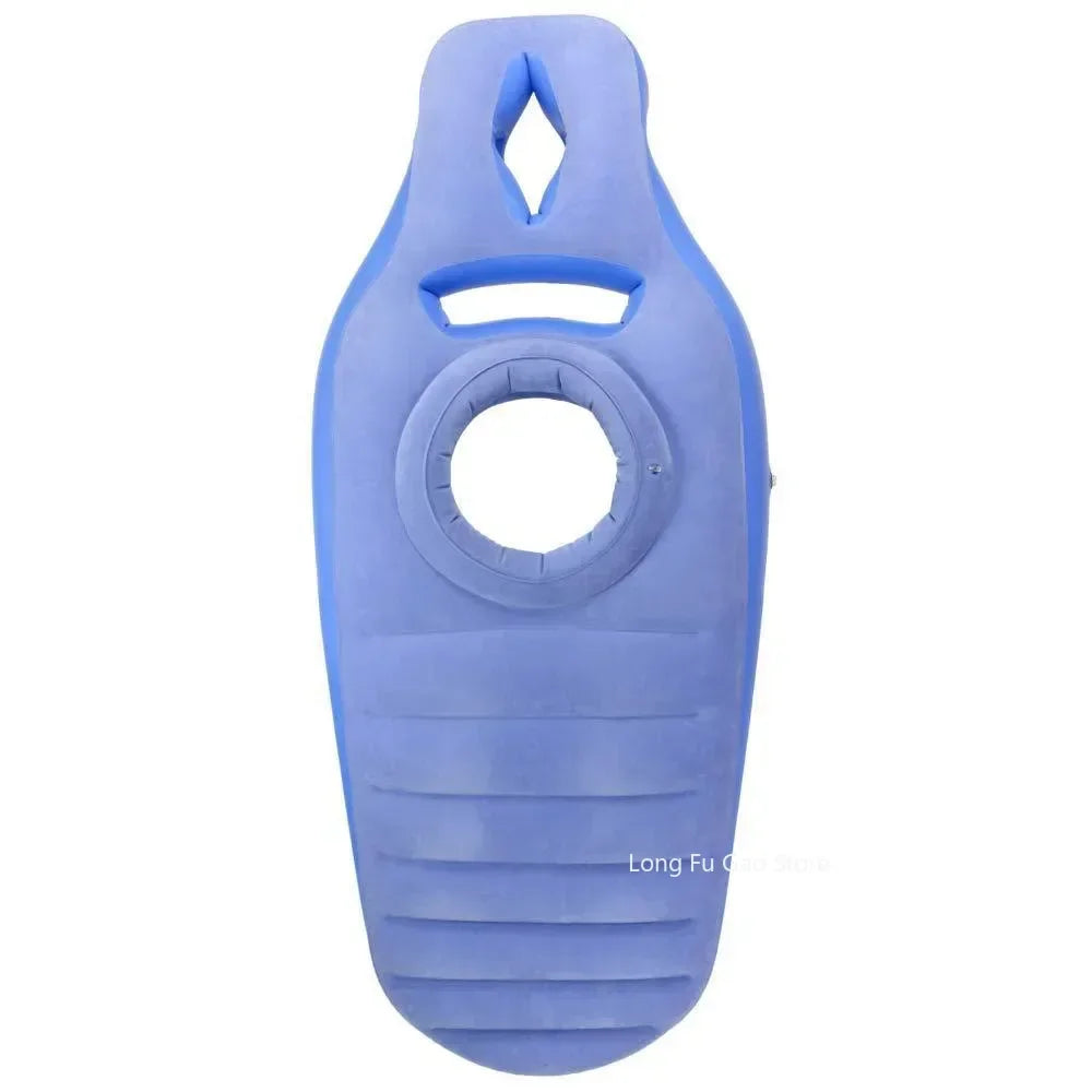 Yoga Mat for Pregnant Women Comfortable Flocking PVC Inflatable Mattress with Hole Exercise Home Sports Gym Fitness Pilates Pads