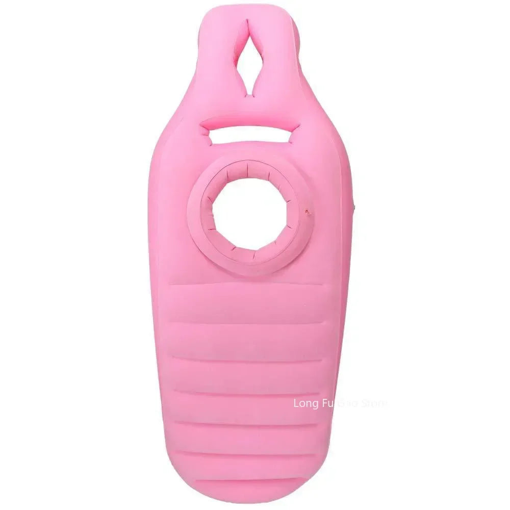 Yoga Mat for Pregnant Women Comfortable Flocking PVC Inflatable Mattress with Hole Exercise Home Sports Gym Fitness Pilates Pads