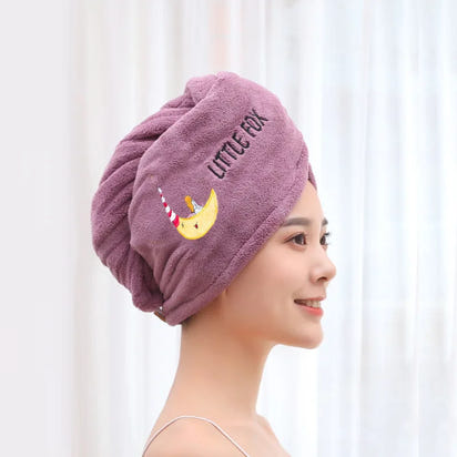 Women Hair Towel Microfiber Towel Bath Towels for Adults Home Terry Towels Bathroom Serviette De Douche Turban for Drying Hair