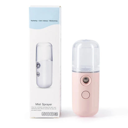 30ml Mini Air Humidifier Nano Facial Sprayer Portable Rechargeable Small Steamer Wireless Nano Personal Face Hydrat Sprayer