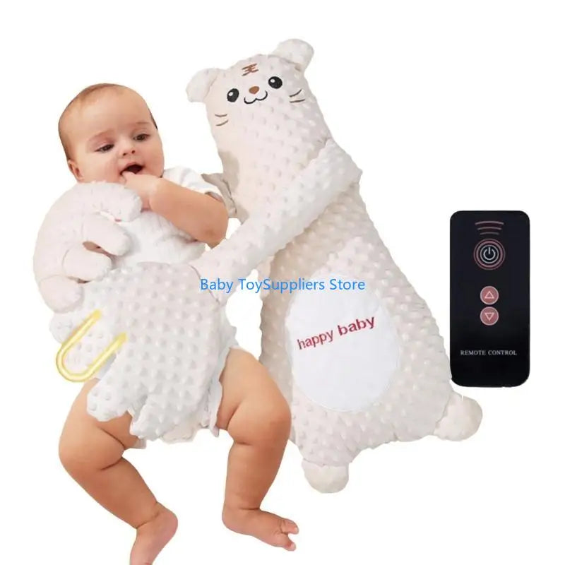 R1WF Automatic Baby Soother Lovely Cartoon Mood Soothing Doll Sleep Helper with Soft Ergonomic Designs for Newborns