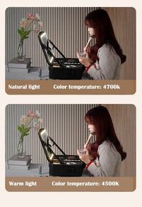 Travel Makeup bag With Led Light Mirror