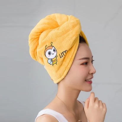 Women Hair Towel Microfiber Towel Bath Towels for Adults Home Terry Towels Bathroom Serviette De Douche Turban for Drying Hair