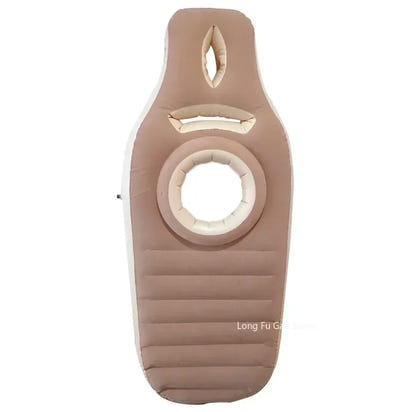 Yoga Mat for Pregnant Women Comfortable Flocking PVC Inflatable Mattress with Hole Exercise Home Sports Gym Fitness Pilates Pads