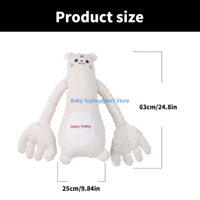 R1WF Automatic Baby Soother Lovely Cartoon Mood Soothing Doll Sleep Helper with Soft Ergonomic Designs for Newborns