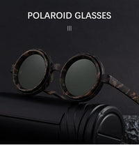 Polarized Small Frame Round Steampunk ND9 Adjustable Dimming Sunglasses Men Light-Reducing Sun Glasses For Fishing Driving UV400