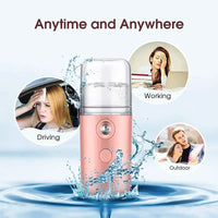 30ml Mini Air Humidifier Nano Facial Sprayer Portable Rechargeable Small Steamer Wireless Nano Personal Face Hydrat Sprayer