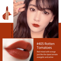 Matte Lipstick Set 3 Colours with Silver Chain Bag Waterproof Non-Stick Long Lasting Makeup Red 3.5gx3pcs for Women and Girls