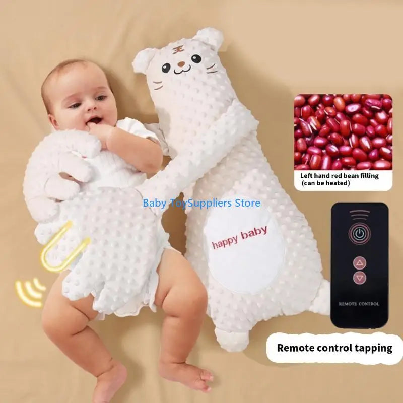 R1WF Automatic Baby Soother Lovely Cartoon Mood Soothing Doll Sleep Helper with Soft Ergonomic Designs for Newborns