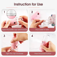 30ml Mini Air Humidifier Nano Facial Sprayer Portable Rechargeable Small Steamer Wireless Nano Personal Face Hydrat Sprayer