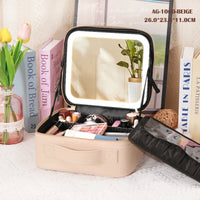 Travel Makeup bag With Led Light Mirror