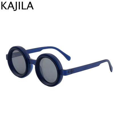 Polarized Small Frame Round Steampunk ND9 Adjustable Dimming Sunglasses Men Light-Reducing Sun Glasses For Fishing Driving UV400