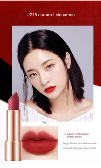 Wholesale Matte Shimmering Velvet Lipstick Make Up Set  Korean Fashion Chain Bag Engraved Lip Glaze 3 Pack Maquillaje