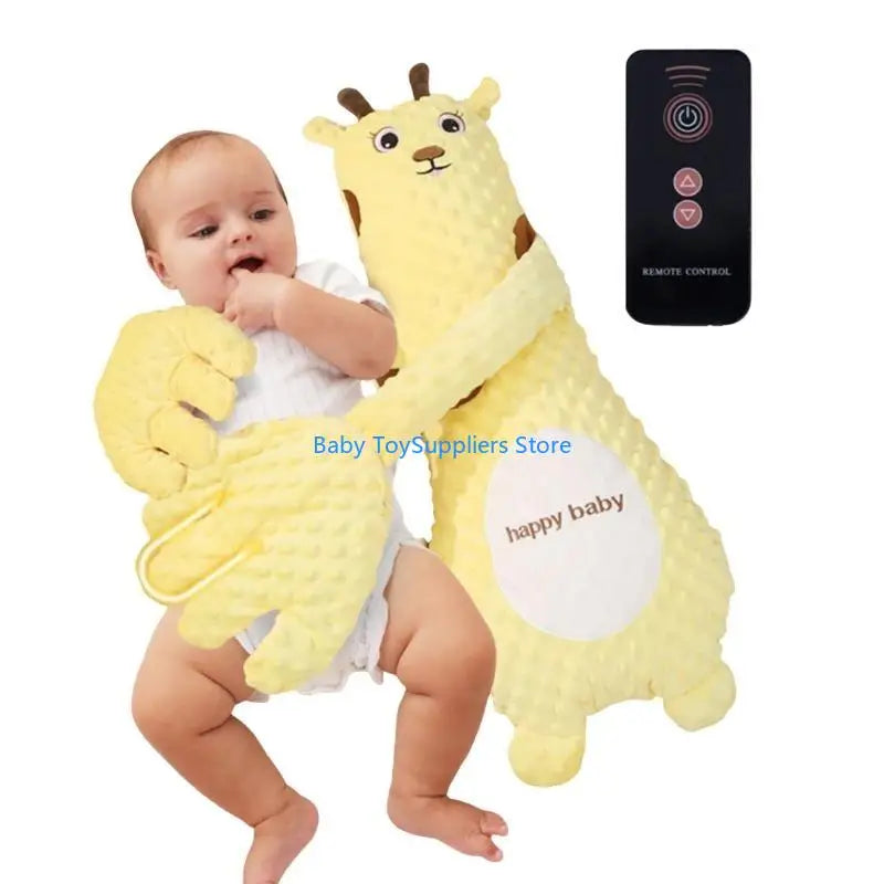 R1WF Automatic Baby Soother Lovely Cartoon Mood Soothing Doll Sleep Helper with Soft Ergonomic Designs for Newborns