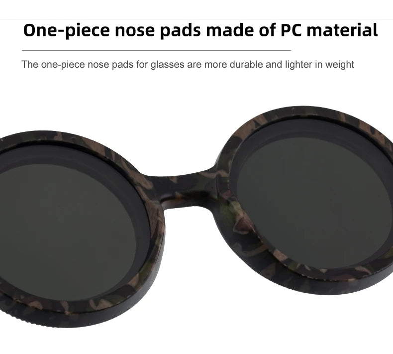 Polarized Small Frame Round Steampunk ND9 Adjustable Dimming Sunglasses Men Light-Reducing Sun Glasses For Fishing Driving UV400