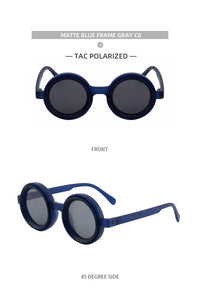 Polarized Small Frame Round Steampunk ND9 Adjustable Dimming Sunglasses Men Light-Reducing Sun Glasses For Fishing Driving UV400