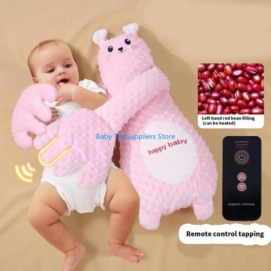 R1WF Automatic Baby Soother Lovely Cartoon Mood Soothing Doll Sleep Helper with Soft Ergonomic Designs for Newborns
