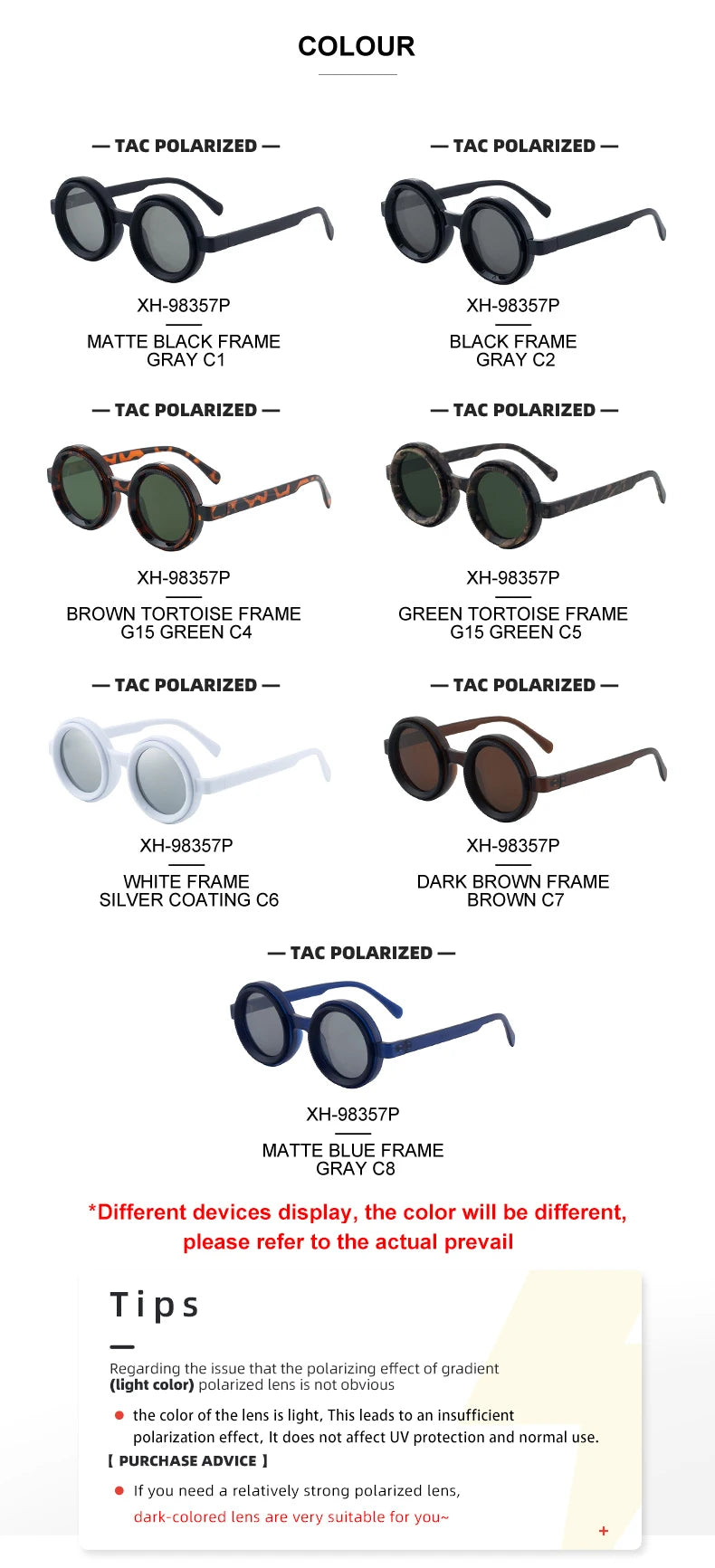 Polarized Small Frame Round Steampunk ND9 Adjustable Dimming Sunglasses Men Light-Reducing Sun Glasses For Fishing Driving UV400