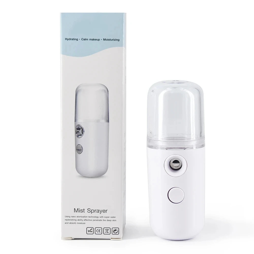 30ml Mini Air Humidifier Nano Facial Sprayer Portable Rechargeable Small Steamer Wireless Nano Personal Face Hydrat Sprayer