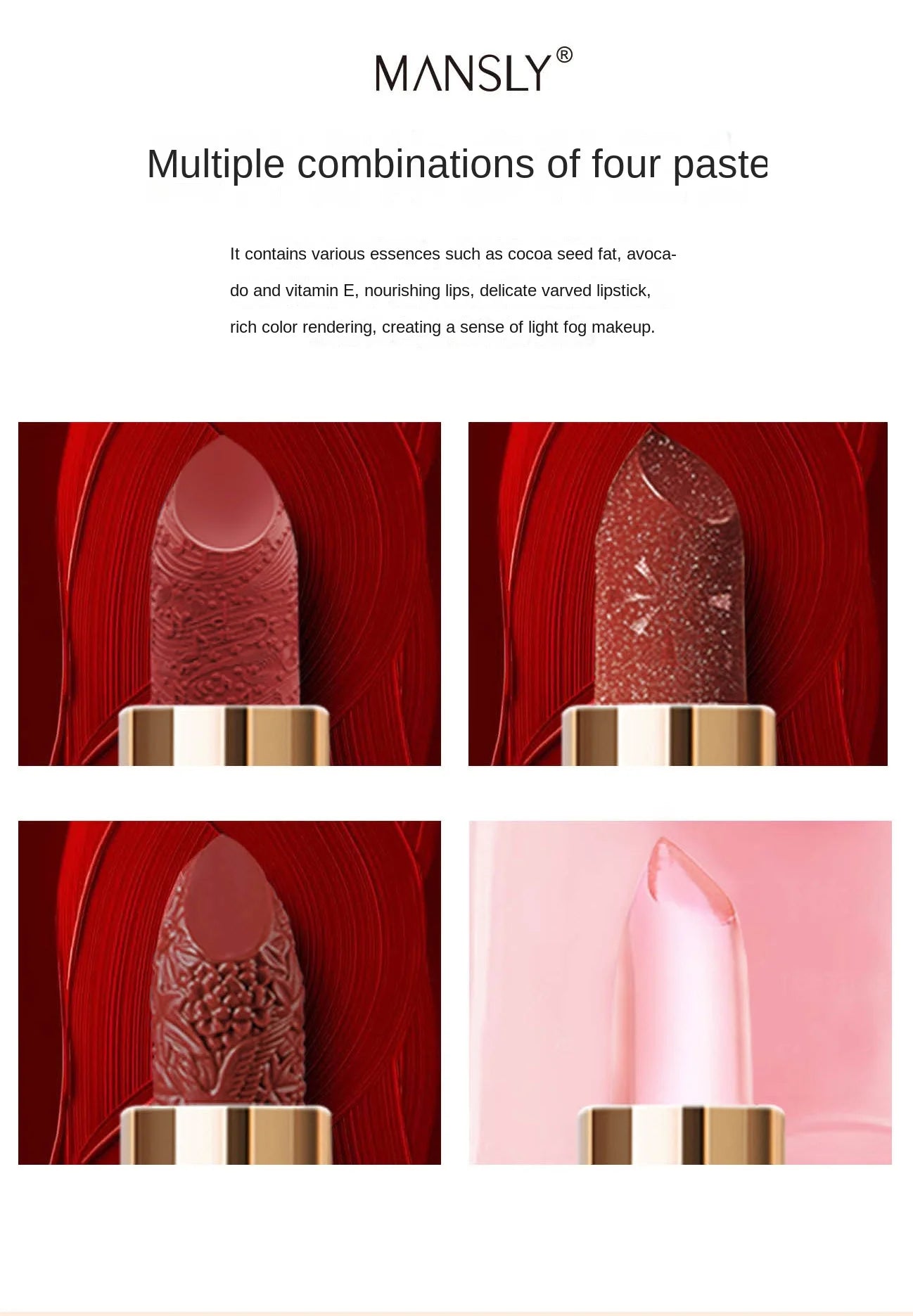 Wholesale Matte Shimmering Velvet Lipstick Make Up Set  Korean Fashion Chain Bag Engraved Lip Glaze 3 Pack Maquillaje