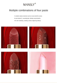 Wholesale Matte Shimmering Velvet Lipstick Make Up Set  Korean Fashion Chain Bag Engraved Lip Glaze 3 Pack Maquillaje